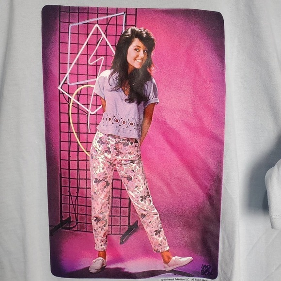 Saved By The Bell T-Shirt Womens Plus XXL Tall Crop Top Kelly Kapowski 90s Retro - Picture 2 of 10